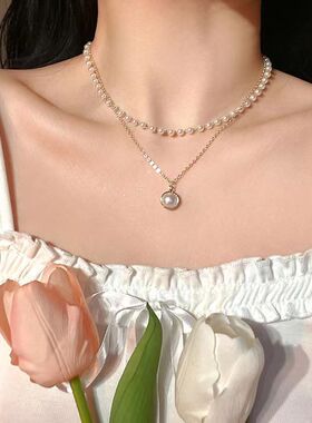 ins日韩简约爱心蝴蝶项链项链