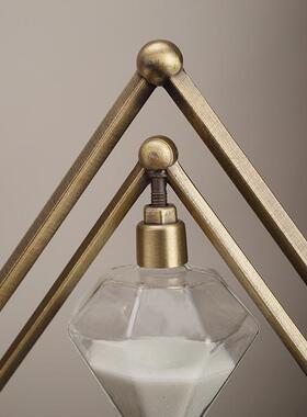 轻奢现代几何沙漏计时器摆件30分钟时间办公室办公桌装饰品摆设