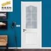 Factory direct sales bathroom wooden door white simple kitchen glass door solid wood paint set door