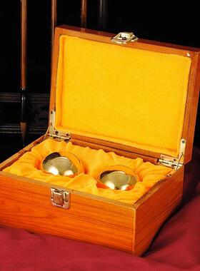 纯黄铜健身球手转球铜球实心手把件转运珠送老人长辈实用生日礼物