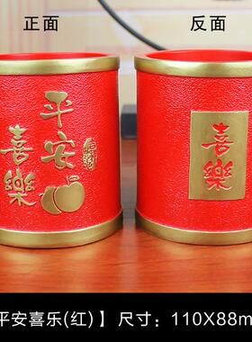 正品定办公室摆老板桌面制书房笔筒轻奢高级档感励志收纳高装饰品