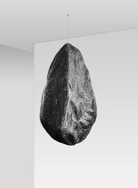 吊挂石头造景悬空彷真石空心悬浮装饰样品屋展示中心店铺展厅橱窗