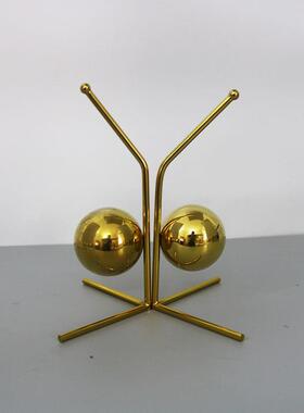 蜗牛书档现代北欧式家居金属书立摆件书房办公桌金色书靠桌面书夹