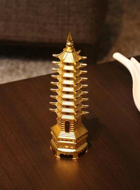 铜客欣祥黄XHM30cm铜文昌塔家摆居装饰品厅门厅书房件摆件工艺礼