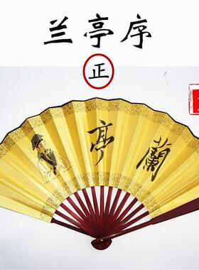 8寸绢扇 10寸空白男扇 古风扇子折扇中国风 山水画扇子 舞蹈扇子