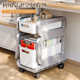 Household mobile schoolbag table rack storage multi-layered items schoolbag rack artifact can be placed under the table with a small cart