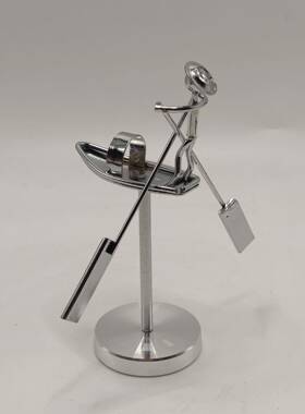 新款渔夫摇摆小铁人平衡摆件不倒翁大力士动平衡仪 桌面铁艺装饰