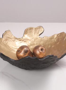 现代板侘寂装艺术规则果盘托盘摆件酒店民WOU不宿新中式样间摆盘