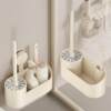Suction cup toilet brush wall-mounted bathroom home no dead corner toilet toilet punch-free cleaning brush toilet cleaning artifact