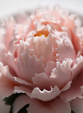 德化陶瓷手捏瓷花牡丹花手工花扩香器香薰车载家用摆件结婚伴手礼