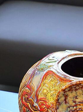 陶瓷古典大象高温窑变创意高端大气上档次招财办公室开业送礼摆件