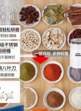 德国2026新款研磨机家超细电两动机磨粉干湿用粉碎机打002570粉胡