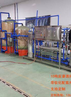 10用T237反渗透纯水水机单级反渗透处理系统饮处理纯净水水过滤线