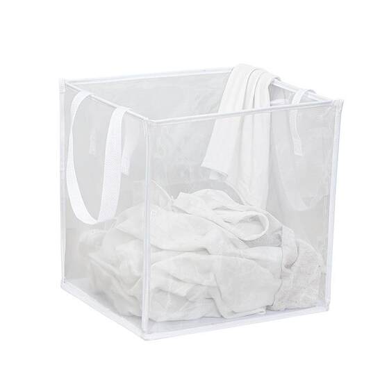 Folding laundry basket square large grid dirty clothes basket bathroom dirty clothes storage basket portable clothes dirty clothes basket