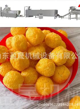 栗米条膨化机油炸奇多条生产线烘烤粟米条生产线大型玉米球膨化机