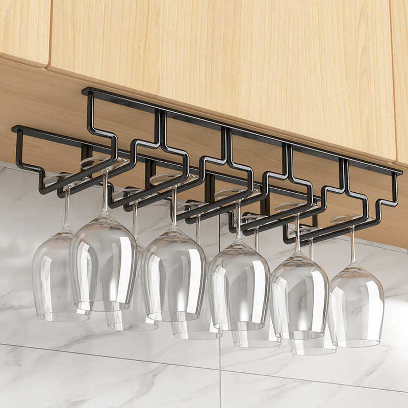 黑色304不锈钢高脚红酒杯架子红酒杯架倒挂酒杯架家用悬挂,淘宝优惠券,粉丝福利购,淘宝优惠卷