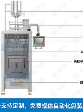 白糖颗粒双列包装机全自动定制多列10g盐白砂糖咖啡伴侣包装机