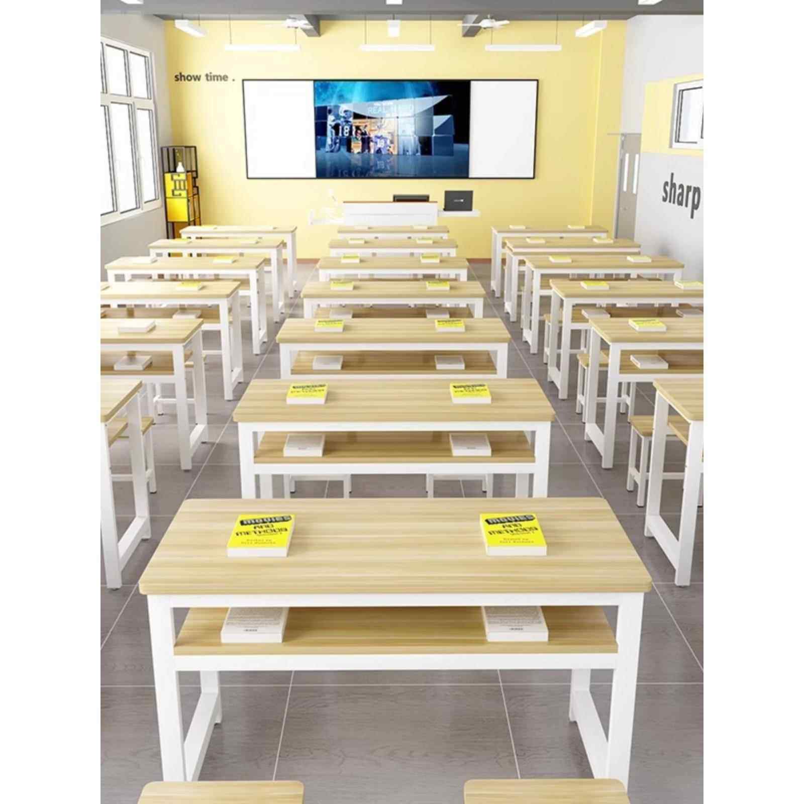 课桌椅培训班学校辅导班补习班圆角学习桌书桌椅中小学生培训桌,淘宝优惠券,粉丝福利购,淘宝优惠卷