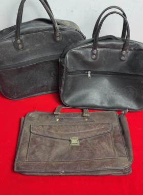 八十年代老物件皮包公文包老旧手提包民俗怀旧收藏拍摄道具摆件