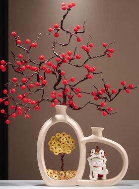 采购产品新年装饰品，幸运水果，幸运猫装饰品，客厅，春节气氛装