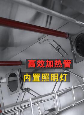 卧式旋转烤鸡炉商用摇滚烤鸭炉全自动鸡架电烤禽炉奥尔良鸡排烤箱