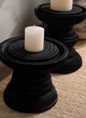 现代家居新中式蜡烛台复古装饰品摆件民宿样板间玄关餐厅客厅卧室