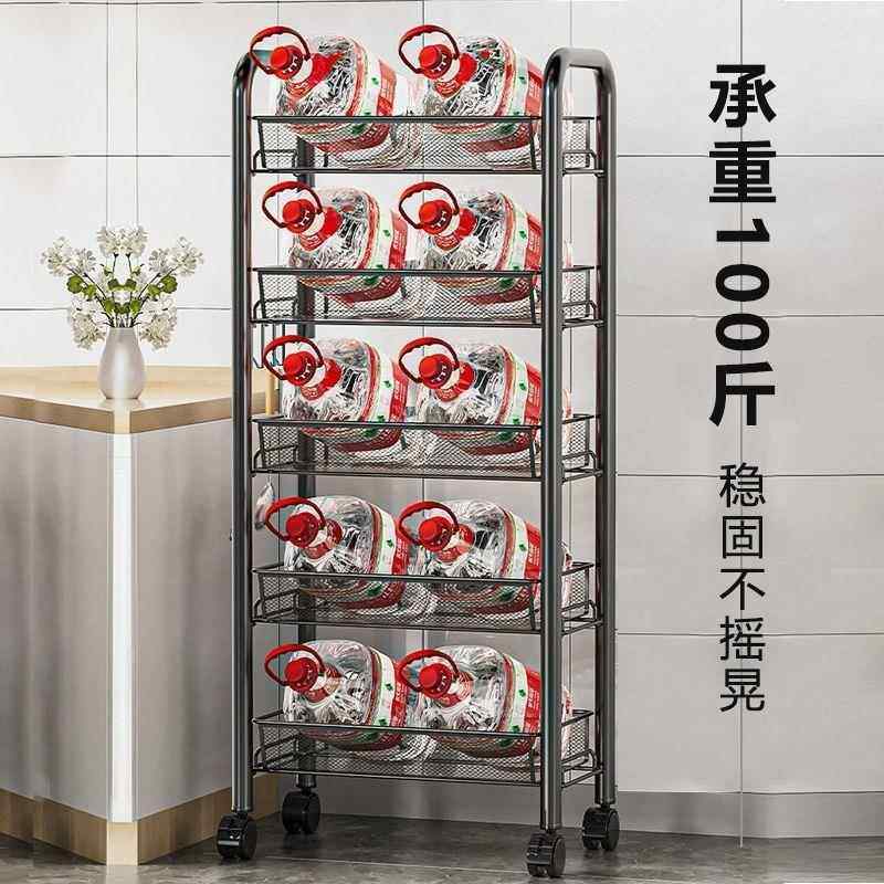 厨房置物架落地多层家用微波炉架子蔬菜收纳架烤箱架储物架带轮子,淘宝优惠券,粉丝福利购,淘宝优惠卷