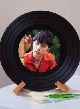 张杰周边礼品可定制黑胶唱片装饰摆件新家电视柜杂志架摆件装饰品