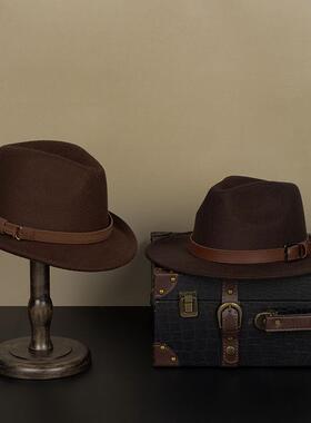 样板房衣帽间覆古帽子装饰品道具样板间衣柜男女绅士礼帽展示摆件