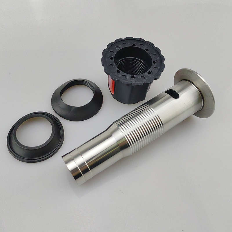 面盆短款下水器洗脸盆下水器洗手池翻版防臭排水软管弹跳落水配件 - 图1