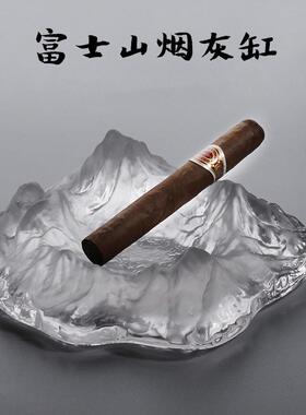 新款直销家用客厅富士山烟灰缸创意个性潮流轻奢北欧风摆件酒吧会
