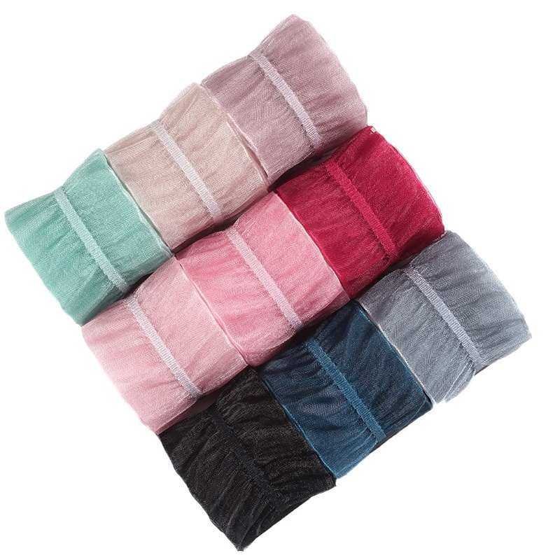 韩国单皱纱织带DIY手工丝带蝴蝶结材料荷叶边雪纱单条纹皱纹纱带,淘宝优惠券,粉丝福利购,淘宝优惠卷