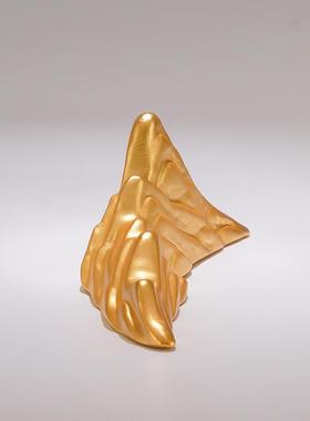 铜金山摆件祝福家居中式客厅玄关装饰品铜工艺品桌面摆件乔迁礼品