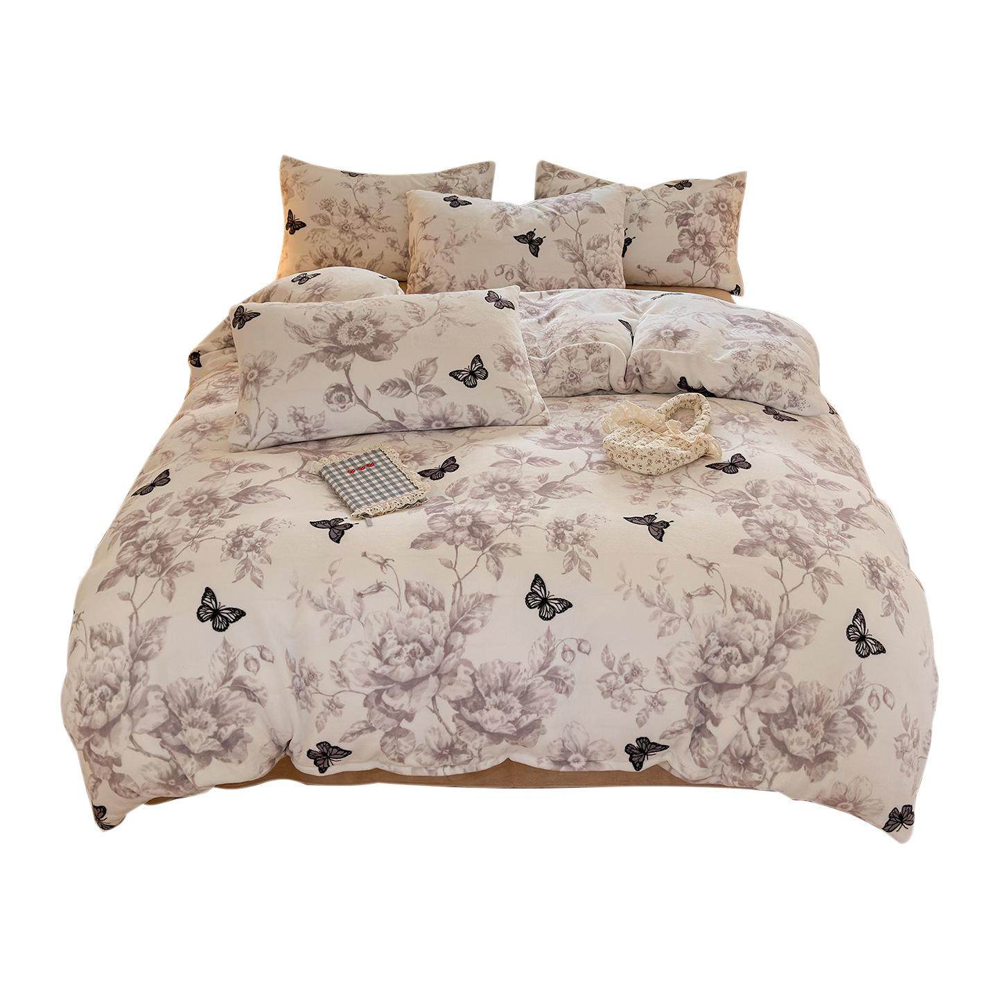 卡通牛奶绒被套单件冬季保暖珊瑚绒被罩三件套宿舍单人加绒被套3,淘宝优惠券,粉丝福利购,淘宝优惠卷