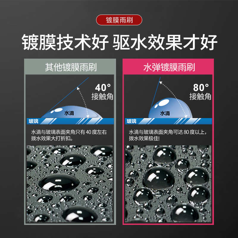 日本水弹阿维塔11雨刮器12镀膜无骨硅胶静音雨刷器胶条片杰净兄弟 - 图1