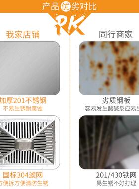 不锈钢排烟罩 商用餐饮后厨房专用烟罩一体机 油烟净化设备排烟机
