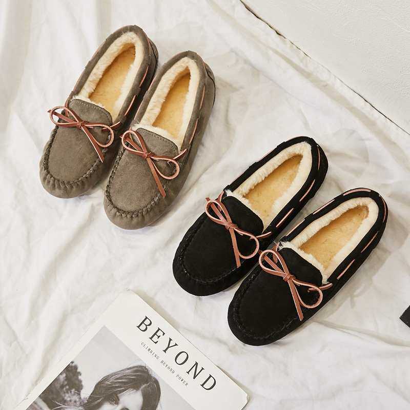 可水洗不掉色加绒豆豆鞋女秋冬大码百搭休闲平底鞋防滑棉鞋女学生,淘宝优惠券,粉丝福利购,淘宝优惠卷