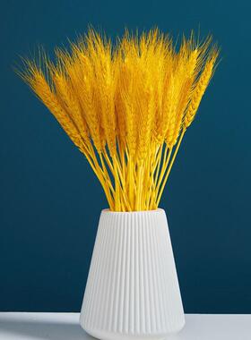 黄金麦穗干花花束桌面客厅摆件家居饰品真花风干天然大麦开业花篮