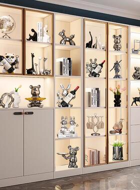 客厅电视酒柜摆件高档轻奢办公室高级感桌面装饰餐边展示柜工艺礼