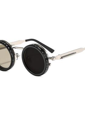 3-Pack Round Shaped Glasses Unisex Retro Punk Sunglasses