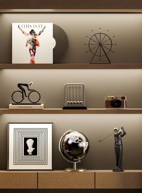 现代意大利风格的卧室，书房，客厅，电视，橱柜装饰，高端简单的