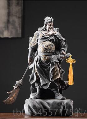 正品招财关公武财神瓷摆件关爷供奉佛像办品公室家居陶工二艺乔迁