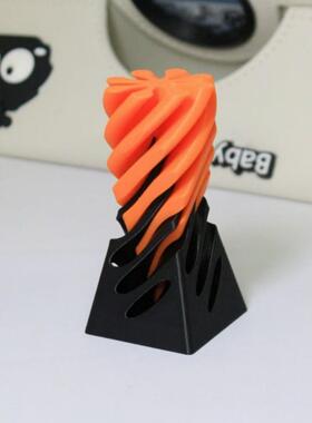 网红流行减压玩具3D打印螺旋锥立体结构丝绸空间创意儿童拼图.