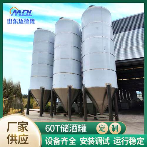60T储酒罐储液罐不锈钢储罐发酵设备酿造设备精酿啤酒设备 - 图1