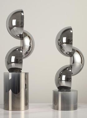 轻奢高档水晶几何摆件术家ZY5326居饰品客厅视柜茶几抽风象软装电