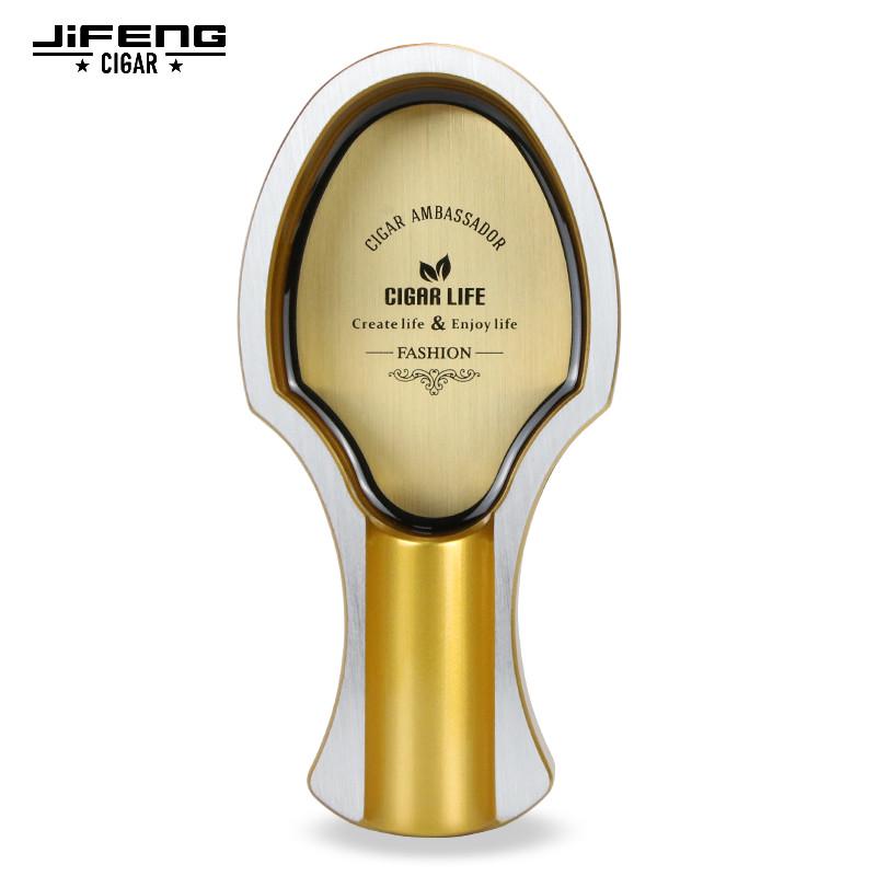 JIFENG雪茄烟灰缸创意金属灭烟器便携式轻奢家用个性家用雪茄烟缸 - 图3