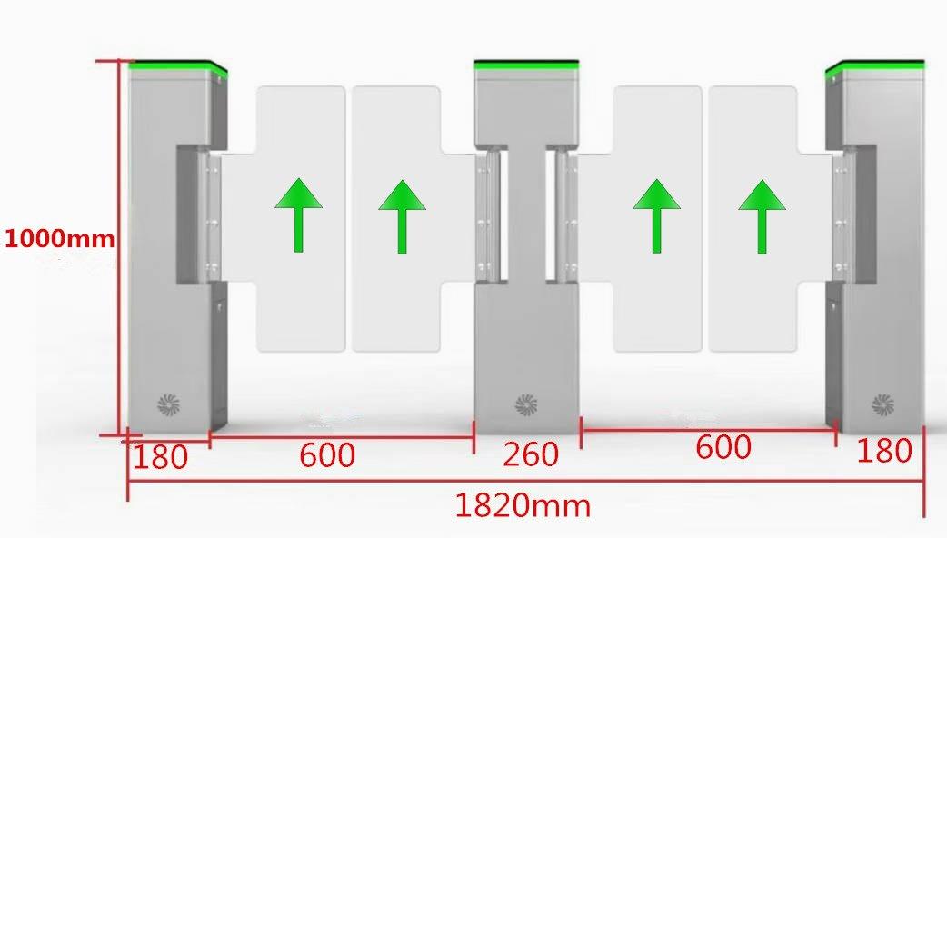Office building turnstile face recognition access control access control and attendance all-in-one machine face recognition swing gate face recognition swing gate