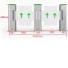 Office building turnstile face recognition access control access control and attendance all-in-one machine face recognition swing gate face recognition swing gate