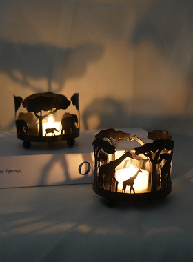 ins厂家铁艺烛台蜡烛装饰摆件