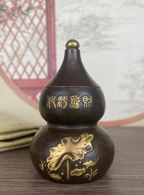 仿古避水兽瓶子摆铜775件卫生间西北角水天门厕所对厨镇在水淹兽